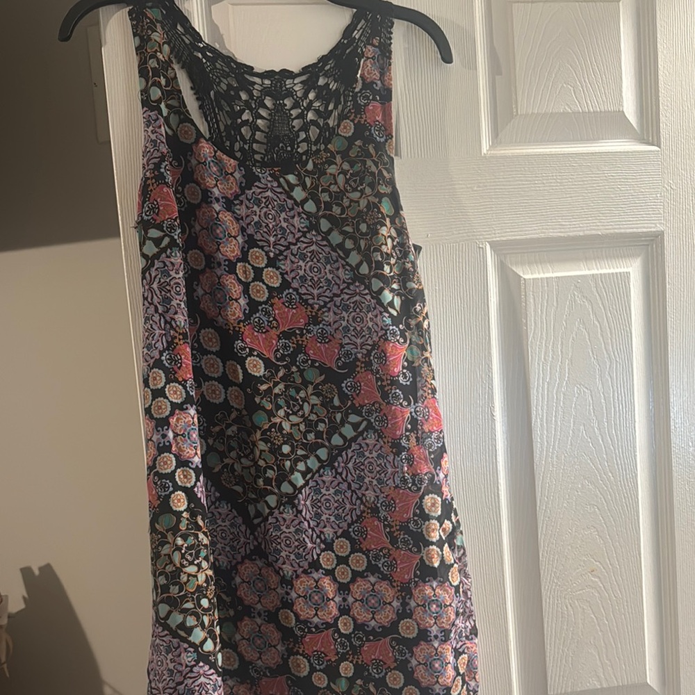 Floral Sleeveless Dress - Multicolor